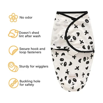Naujagimio Suvystyti Wrap Medvilnės Minkštas Kūdikio Priėmimas Antklodė miegmaišį Sleepsack skirtas 0-6 Mėnesių Kūdikiams Patalynė Produktus