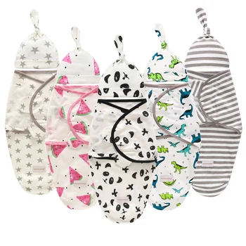 Naujagimio Suvystyti Wrap Medvilnės Minkštas Kūdikio Priėmimas Antklodė miegmaišį Sleepsack skirtas 0-6 Mėnesių Kūdikiams Patalynė Produktus