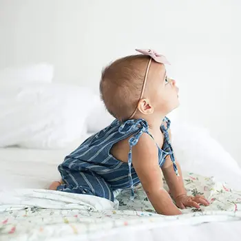 Naujagimiui Kūdikis Gauna Antklodė Medvilnės Spausdinimo Miega Suvystyti Wrap Skrybėlę N1HB