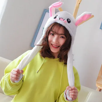 Naujai Cute Bunny Pliušinis Skrybėlę Juokinga Playtoy Ausų Aukštyn Žemyn Triušio Dovana Žaislas Vaikams Mergaičių Draugė