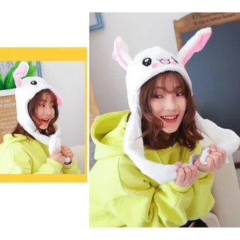 Naujai Cute Bunny Pliušinis Skrybėlę Juokinga Playtoy Ausų Aukštyn Žemyn Triušio Dovana Žaislas Vaikams Mergaičių Draugė