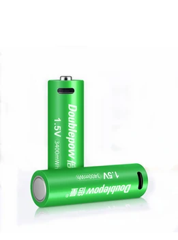 Naujas 1,5 V AA įkraunamos baterijos 3400mWh USB įkraunama ličio baterija greitai įkrauti per Mikro USB kabelis