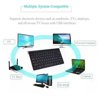 Naujas 2.4 GHz Super Slim Wireless Keyboard Mouse Combo Kit Rinkinys, Skirtas PC Nešiojamas 