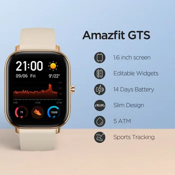 NAUJAS 2020 m., Pasaulinė Versija Amazfit GTS Smart Žiūrėti Smartwatch Ilgas Baterijos Vandeniui 5ATM GPS Muzikos Valdymo Odos Silikono Dirželis