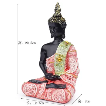 Naujas 2020 M. Tailandas Budos Skulptūra Budos Statula Žalia Dervos Rankų Budizmo, Induizmo Fengshui Statulėlės Meditacija Namų Dekoro