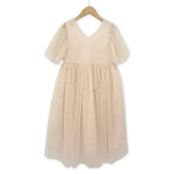 Naujas 2021 m. Vasaros Tinklelio, Vaikų Mergaičių Suknelės Vaikams Nėrinių Suknelė Mergaitėms Baby Princess Dress Žvaigždžių Vaikų Mielas Suknelė Vestuvių, #8011