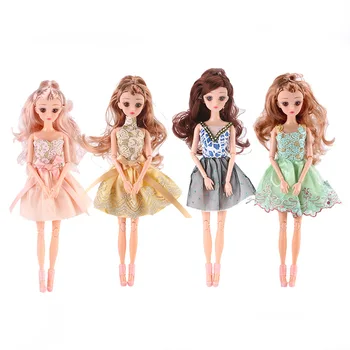 Naujas 32cm Lėlės 3D Akis Drabužiai, Apranga, Batai, Makiažas 11 Kilnojamojo Sąnarių Lėlės Mergaitėms Dovanų