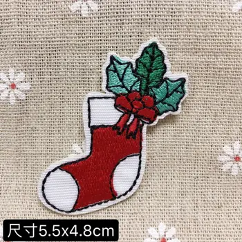 Naujas atvykimo 10 vnt Kalėdų Išsiuvinėti pleistrai geležies Džinsai kailis marškinėlius maišą batų, skrybėlių puošimas remonto Motyvas emblema priedą 