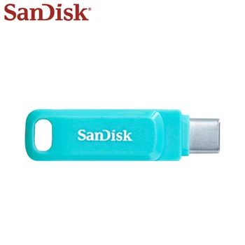 Naujas Atvykimo SanDisk Dual Ratai Eiti USB 3.1 C Tipo Atminties kortelę 64GB 128GB 256 GB Tipas Pendrive Flash Disko Greitis Didelis, U Disko