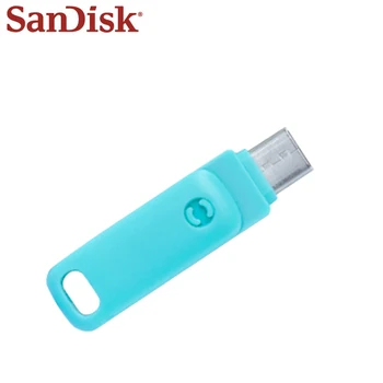 Naujas Atvykimo SanDisk Dual Ratai Eiti USB 3.1 C Tipo Atminties kortelę 64GB 128GB 256 GB Tipas Pendrive Flash Disko Greitis Didelis, U Disko