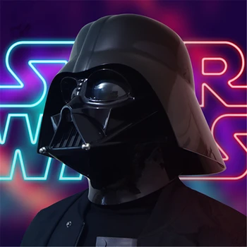 Naujas Aukščiausios Kokybės Anime Star Wars Darth Vader Anakin Skywalker Cosplay Kaukė Tamsus Juodas Riteris Šalmas galvos Apdangalai, PVC Kaukių Vakarėlį Helovino Maskaradas Kostiumai, Rekvizitas
