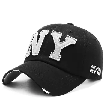 Naujas Beisbolo Kepurės, Skrybėlės Vyrų Casquette Prekės ženklo Moterys NY Snapback Cap Dangteliai Plauti Kaulų Medvilnės Vyrų Skrybėlę Gorras Laišką, NY Porą Bžūp