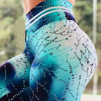 Naujas Chrizantemų 3D Atspausdintas Antblauzdžiai Moterims Fitneso Sporto Treniruotės Slim Leggins Poliesteris karinio jūrų Laivyno kamufliažas Quick Dry Kelnės