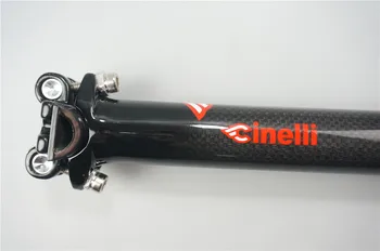 Naujas CINELLI dviračių dalių anglies pluošto, aliuminio lydinio, bendras nuo balnelio iškyšos Raudona seattude