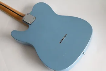 Naujas custom šviesiai mėlyna gitara, klevų fingerboard, balta apsaugos departamentas, gali būti pritaikytas kaip reikalaujama, nemokamas pristatymas