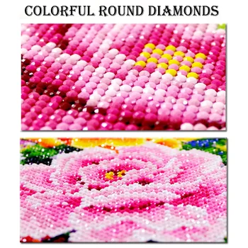 Naujas Diamond Siuvinėjimo Vestuvių Suknelė Deimantas Mozaikos Kvadratiniu/Apvalus Grąžtai Namų Puošybai Kūrinys Diamond Tapyba
