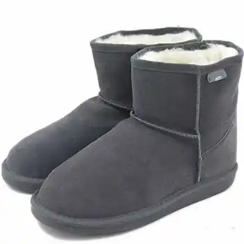 NAUJAS EMYEMU mini stiliaus Karvės Suede Originali su Vilna vidinis Žiemos Sniego Batai, Žieminiai Batai 5color batai moterims sniego batai