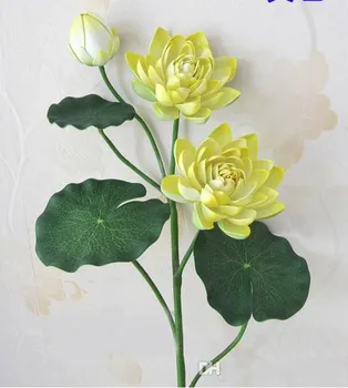 Naujas EVA Vandeniui Dirbtinis Lotoso Gėlė Gražių Dirbtinių Gėlių Šventės Dekoracijos Namų Dekoro 6color