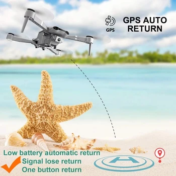 NAUJAS F3 RC Drone GPS 4K HD Plataus kampo Dual Camera 5G WiFi Live Vaizdo FPV Quadrotor Skrydžio 25 Minutes RC Atstumas 500m drone Žaislas