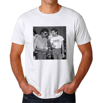 Naujas Freddie Mercury ir Michael Jackson Vyrų T-shirt Lgbt Hipster MJ OLODUM marškinėlius Vyrai Gatvės 90S Tumblr Drabužius Tees Marškinėliai, Topai