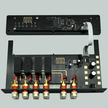 NAUJAS FX-Audio PW-6 Amplificador HIFI Skaitmeninį Garso Stiprintuvą Switcher Spiltter Selektorių Crossover 2-Way Speaker Amp Skaičiuoklė