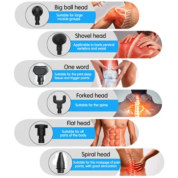 Naujas išjungti jutiklinis ekranas raumenų masažas ginklą giliųjų audinių massager ginklų raumenų skausmo kūno lieknėjimą