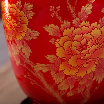 Naujas Kinų Stiliaus Vaza Jingdezhen Klasikinio Porceliano Ir Krištolo Glazūra Gėlių Vaza Namų Dekoro Rankų Darbo Spindi Famille Rose Vazos