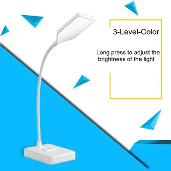 Naujas LED Sulankstomas Daugiafunkcinis Stalo Lempos Akių saugomų Ilgą Gyvenimą Pritemdomi Lankstus Stalo Lempa Led Lemputė 3 Lygio Spalvos