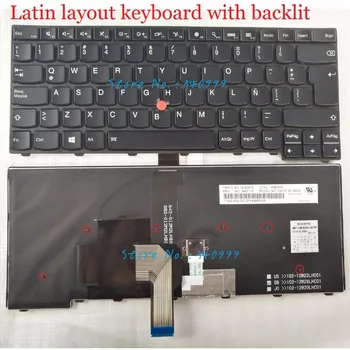 Naujas lotynų klaviatūra Lenovo ThinkPad T440 T440P T440S T431S E431 E440 0C43915 apšvietimu Teclado