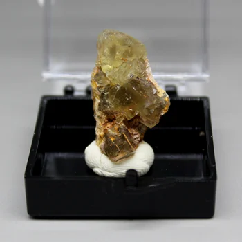 Naujas mineralinės！ Natūralus Reta, geltonos spalvos fluorito mineralinių egzempliorių Akmenys ir kristalai crystal Healing dėžutės dydis 3.4 cm