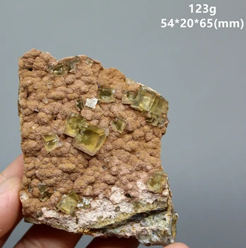 Naujas mineralinės！ Natūralus Reta, geltonos spalvos fluorito mineralinių egzempliorių Akmenys ir kristalai crystal Healing