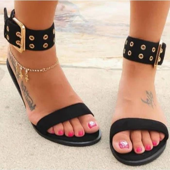 Naujas moterų sandalai skaidrus plokščias vasaros gladiatorių atidaryti tne aišku, želė batai ponios romos paplūdimio sandalai
