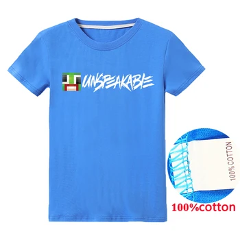 Naujas NEAPSAKOMAS Berniukų Drabužiai marškinėliai Vaikams Drabužių T Shirts YOUTUBER Vaikai Tshirts Kūdikių Trumpas Rankovėmis Bluey Bingo Girl Viršūnės