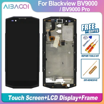 Naujas Originalus 5.7 Colių Jutiklinis Ekranas+1440x720 LCD Ekranas+karkaso konstrukcijos Pakeitimo Blackview BV9000/BV9000 Pro 