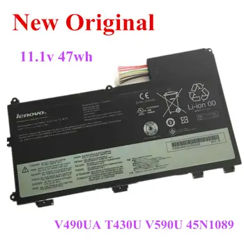 Naujas Originalus Laptopo pakeitimo Li-ion Baterija Lenovo V490U V490UA T430U V590U 45N1089 11.1 v 47wh