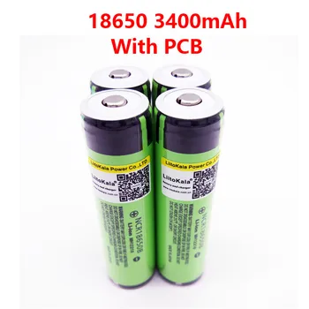 NAUJAS Originalus LiitoKala 18650 3400mAh baterija 3.7 V, Li-ion Rechargebale baterija PCB Saugomų NCR18650B 18650 3400
