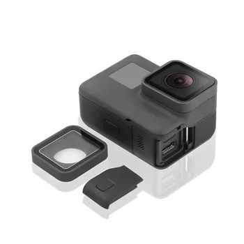 NAUJAS Pakaitinis Šoninės Durys USB-C, HDMI Uosto Pusėje Padengti Remonto Dalis + Apsauginis Objektyvą GoPro Hero 7 juoda 6 5 Fotoaparato Priedai