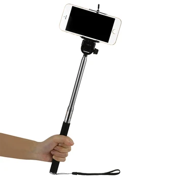 Naujas Rankinės Savęs Selfie Stick Ištraukiamas Polių Monopodzie Su Adapteriu Go Pro HERO 7 6 5 4 3+ Xiaoyi 4K SJCAM gopro Priedai