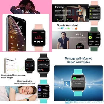 Naujas Sporto Smart Watch Vyrai Moterys Smartwatch Elektronika Smart Laikrodis 
