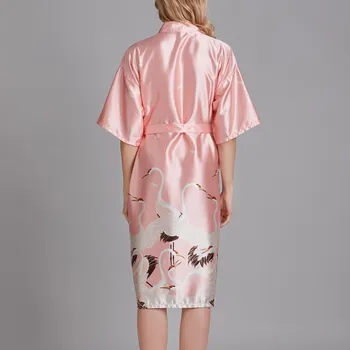 Naujas Stilius Ponios Kimono Šilko Imitacijos Chalatas, Atsitiktinis Ponios Pižama, Namų Paslauga