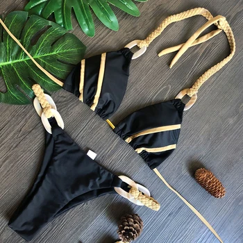 Naujas Sujungimas Brazilijos Bikini 2020 Moterų maudymosi Kostiumėliai, Moterų Bandeau maudymosi kostiumėlį Dviejų vienetų Bikini komplektas Apynasrio Bather Maudymosi Kostiumą Plaukti