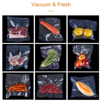 Naujas Vakuuminis Gruntas Maišeliai Maisto Sandarinimo Mašina Maisto produktų Laikymo Krepšiai Dydžių Nemokamai Supjaustyti Švieži išlaikyti Vakuuminiai Saugojimo maišelis Dulkių Pakuotojas