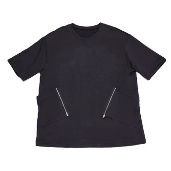 Naujas Vyrų Streetwear Japonija Stilius Laisvas Atsitiktiniai trumpomis Rankovėmis marškinėliai Vyrų Juoda O - Kaklo Punk, Gothic Hip-Hop Tee Marškinėliai