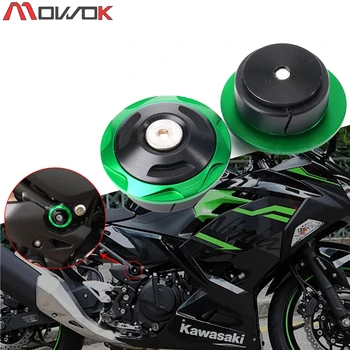 Naujausi aukštos kokybės Motociklo CNC Aliuminio Rėmas Skylės Dangtelis Dangtelis Kawasaki NINJA400 Ninja 400 Z400 Z 400 2018-2020