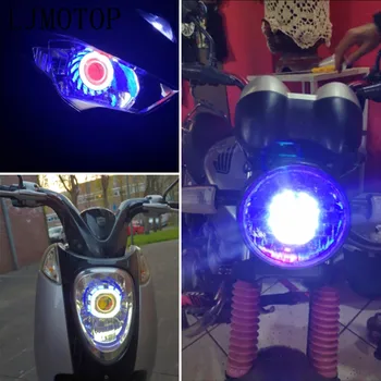 Naujausias Už Suzuki GSXR GSX-R 600 750 1000 K1 K2 K3 K4 K5 K6 K7 K8 Motociklo priekinių Žibintų Lemputes Hi Lo Strobe šviesos Angelas Velnio Akis