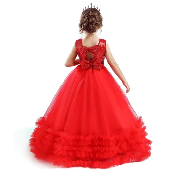 Nauji Metai Raudonas Kostiumas Mergaitėms Suknelė Kalėdų Princesė Suknelė Vestuvių Suknelės, Šaliai, China Vestido Vaikų, Paauglių Mergaičių Suknelė