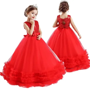 Nauji Metai Raudonas Kostiumas Mergaitėms Suknelė Kalėdų Princesė Suknelė Vestuvių Suknelės, Šaliai, China Vestido Vaikų, Paauglių Mergaičių Suknelė
