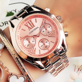 Nauji moteriški Laikrodžiai Klasikinis Mados Žinomas Prabangos Prekės Kvarcinis Analoginis Moterų Laikrodis Ponios Laikrodis Karšto Stiliaus Relogio Feminino