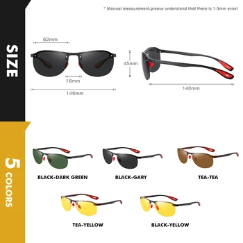Nauji Polaroid Akiniai nuo saulės Vyrams Klasikiniai Prekės Pusiau Taškus, Saulės akiniai, Sporto Vairavimo Akiniai Vyrų/Moterų UV400 Anti-glare Akiniai