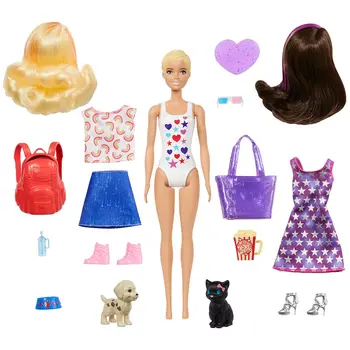Naujos Originalios Spalvos Atskleisti Barbie Lėles Dieną-Naktį su 25 Netikėtumų, Žaislai Mergaitėms Aklas Lauke Makiažas Barbie Žaislai, Vaikų Dovanų